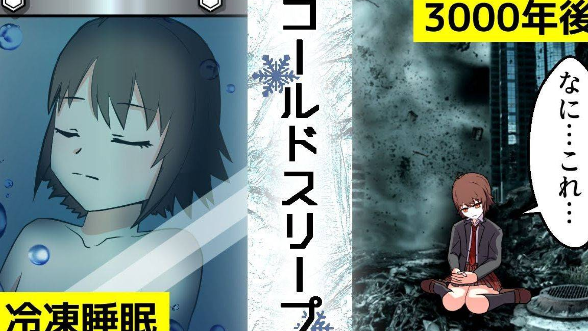 因身患绝症而被冷冻保存→3000年后再醒来时…【动画风漫画视频】